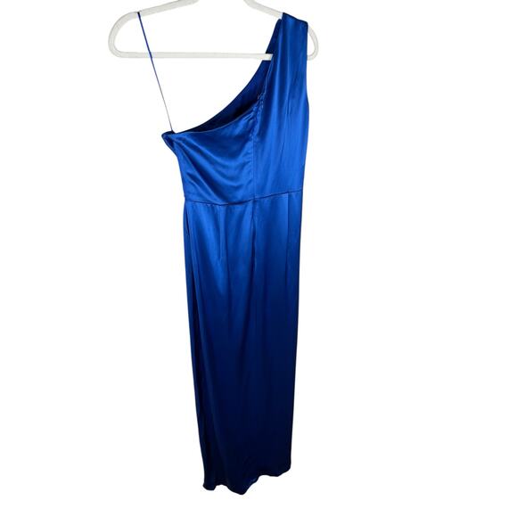Sau Lee Preston Gown Maxi Dress Satin Formal Classy Party Gala Prom Hoco Blue 8 - Picture 9 of 10